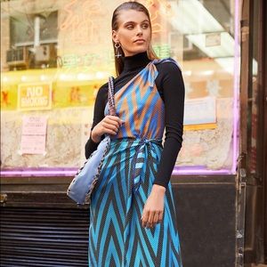 Diane Von Furstenberg one shoulder dress